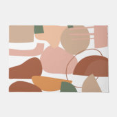 Earth Tone Abstract Pattern Deurmat (Voorkant)