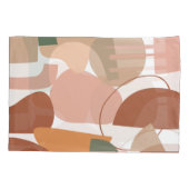 Earth Tone Abstract Pattern Kussensloop (Achterkant)