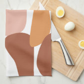 Earth Tone Abstract Pattern Theedoek (Quarter Fold)