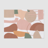 Earth Tone Abstract Pattern Tissuepapier (Voorkant)