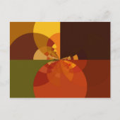 Earth Tone Abstracte Kleurenkunst Print Design Briefkaart (Voorkant)