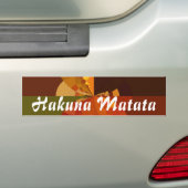 Earth Tone Abstracte Kleurenkunst Print Design Bumpersticker (Op auto)