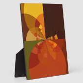 Earth Tone Abstracte Kleurenkunst Print Design Fotoplaat (Zijkant)