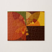 Earth Tone Abstracte Kleurenkunst Print Design Legpuzzel (Horizontaal)