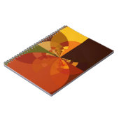 Earth Tone Abstracte Kleurenkunst Print Design Notitieboek (Linkerzijde)