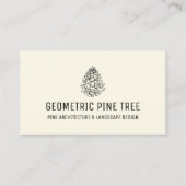 Earth Tone Beige Forest Tree Rustic Pine Cone Visitekaartje (Voorkant)