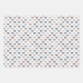 Earth Tone Blauw/Zeeschuim/Grijs Inpakpapier Blade (Voorkant)