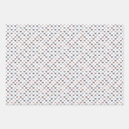 Earth Tone Blue/Seafoam/Gray Wrapping Paper Sheets (Voorkant)