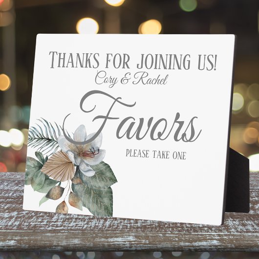  Earth Tone Boho Bouquet Wedding Favors Fotoplaat