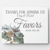  Earth Tone Boho Bouquet Wedding Favors Fotoplaat (Voorkant)