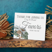  Earth Tone Boho Bouquet Wedding Favors Fotoplaat (Zijkant)