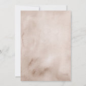 Earth Tone Boho Coquette Ribbon Eerste Verjaardag Kaart (Achterkant)