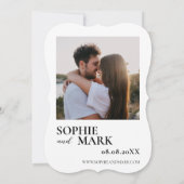 Earth Tone Boho Pampas Grass Minimalist With Photo Kaart (Achterkant)