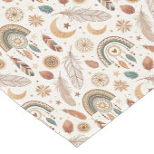 Earth Tone Boho Regenboog Tafelloper Gezellig Deco (Hoek)