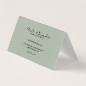 Earth tone Boho Retro Script Abstracte Wavy lijnen Visitekaartje (Achterkant)