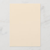 Earth Tone Champagne RSVP Weddenschap Informatiekaartje (Achterkant)