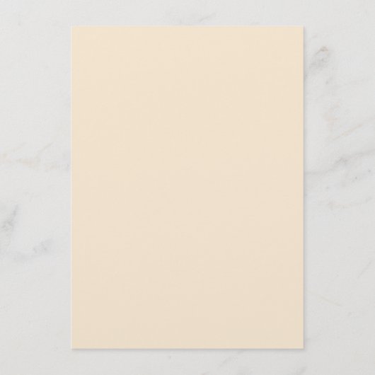 Earth Tone Champagne RSVP Weddenschap Informatiekaartje (Achterkant)