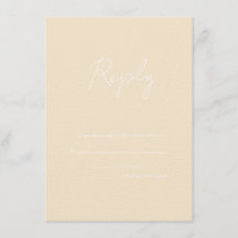 Earth Tone Champagne RSVP Weddenschap