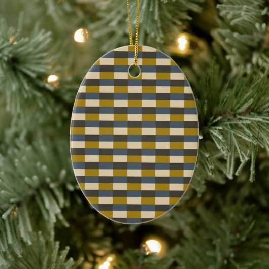 Earth Tone Color Pattern with Ochre Keramisch Ornament (Boom)