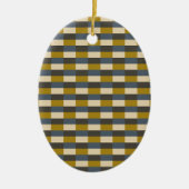 Earth Tone Color Pattern with Ochre Keramisch Ornament (Voorkant)