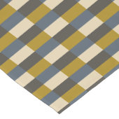 Earth Tone Color Pattern with Ochre Korte Tafelloper (Hoek)