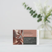 Earth Tone Custom Photo Agency Make-up Visitekaartje (Staand voorkant)