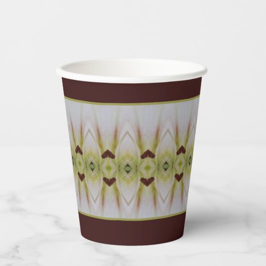 Earth Tone Decoratief Papieren Bekers (Voorkant)