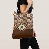 Earth Tone Diamond Tote Bag (Dichtbij)