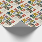 Earth Tone die mijn pa-Vaderdag is Cadeaupapier (Hoek)