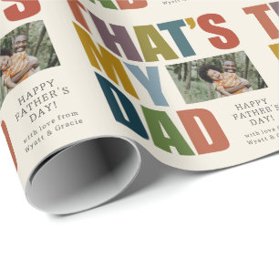 Earth Tone die mijn pa-Vaderdag is Cadeaupapier