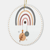 Earth Tone dot Boho Rainbow Arch tree Ornament (Links)