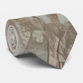 Earth Tone Ferns Design Stropdas (Opgerold)