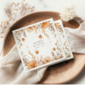 Earth Tone Floral Fall Wedding Servet