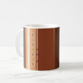 Earth Tone Geometric Pattern Mug Koffiemok (Voorkant links)