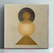 Earth Tone geometrische esthetische keramische Teg Tegeltje