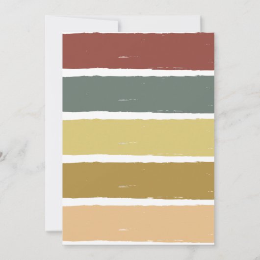 Earth Tone Gouden Glitter Boho Regenboog Verjaarda Kaart (Achterkant)