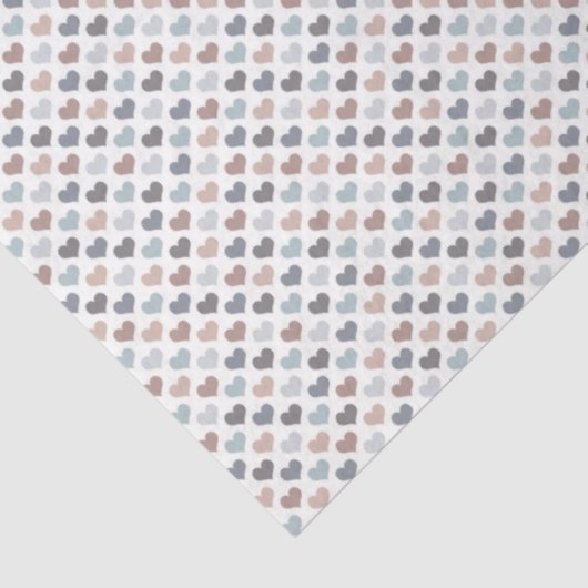 Earth Tone Heart Tissue Paper Tissuepapier (Detail)