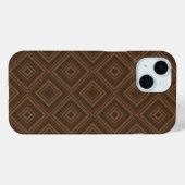 Earth Tone Hypnotische Diamond Moderne Abstracte K Case-Mate iPhone Case (Achterkant (horizontaal))