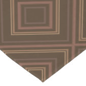 Earth Tone Hypnotische Diamond Moderne Abstracte K Korte Tafelloper (Hoek)