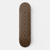 Earth Tone Hypnotische Diamond Moderne Abstracte K Persoonlijk Skateboard (Voorkant)