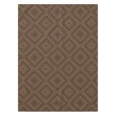 Earth Tone Hypnotische Diamond Moderne Abstracte K Tafelkleed (Voorkant)