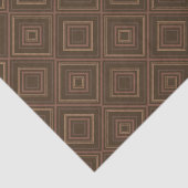 Earth Tone Hypnotische Diamond Moderne Abstracte K Tissuepapier (Detail)