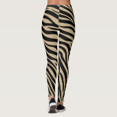 Earth Tone Khaki Zebra Print Leggings (Achterkant)