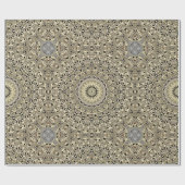 Earth Tone Mandala ingewikkelde geometrische patro Cadeaupapier (Vlak)