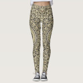 Earth Tone Mandala ingewikkelde geometrische patro Leggings (Voorkant)