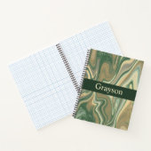 Earth Tone Marble Abstract Notitieboek (Binnen)