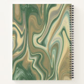 Earth Tone Marble Abstract Notitieboek (Achterkant)