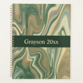 Earth Tone Marble Abstract Planner (Voorkant)