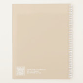 Earth Tone Marble Block Quote | Fully Customizable Planner (Achterkant)