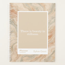 Earth Tone Marble Block Quote | Fully Customizable Planner